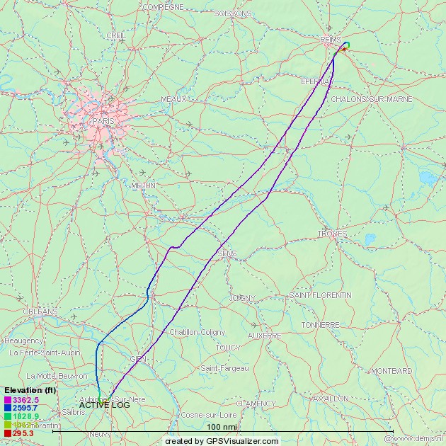 Tracé sur la carte